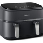 Philips 3000 series NA351/00 friteuse Dubbel 9 l Vrijstaand 2750 W Heteluchtfriteuse Grijs