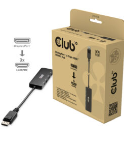 CLUB3D DisplayPort™ to Triple HDMI™ 8K60Hz Hub