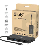 CLUB3D 9-1 Dual HDMI™ USB-C® Hub PD3.0 100W