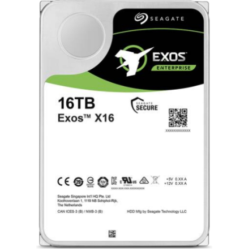 Seagate Exos X16 interne harde schijf 16 TB 7200 RPM 256 MB 3.5" SATA III