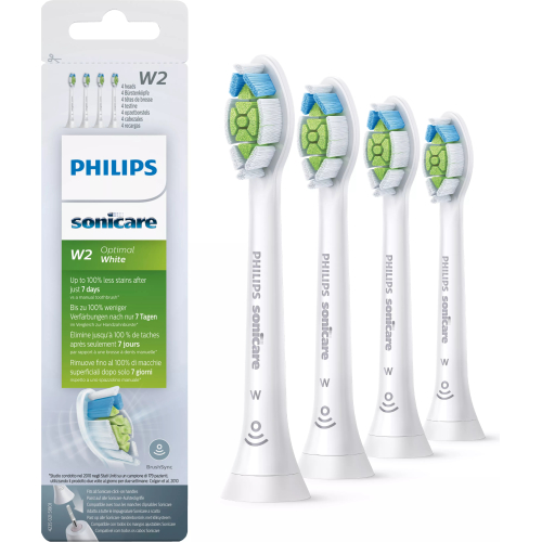 Philips Sonicare W2 Optimal White HX6064/10 4x Witte sonische opzetborstels