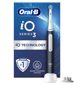 Oral-B iO 3 Matte Volwassene Vibrerende tandenborstel Zwart, Wit