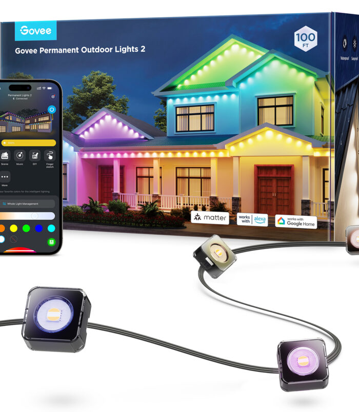 Govee Permanent Outdoor Lights 2 Slimme wandverlichting Wi-Fi/Bluetooth