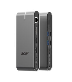 Acer HP.DSCAB.022 laptop dock & poortreplicator Bedraad USB 3.2 Gen 1 (3.1 Gen 1) Type-C Zilver