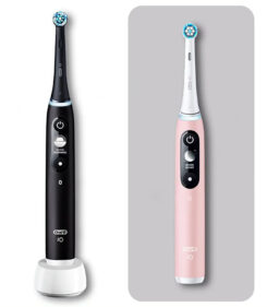 Oral-B iO Duo Volwassene Vibrerende tandenborstel Zwart, Roze