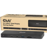 CLUB3D Club 3D 14-in-1 USB-C® Quad Display Dockingstation – 4 Schermen & 100W Snelladen