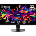 MSI MAG 321UPX QD-OLED computer monitor 80 cm (31.5") 3840 x 2160 Pixels 4K Ultra HD Zwart