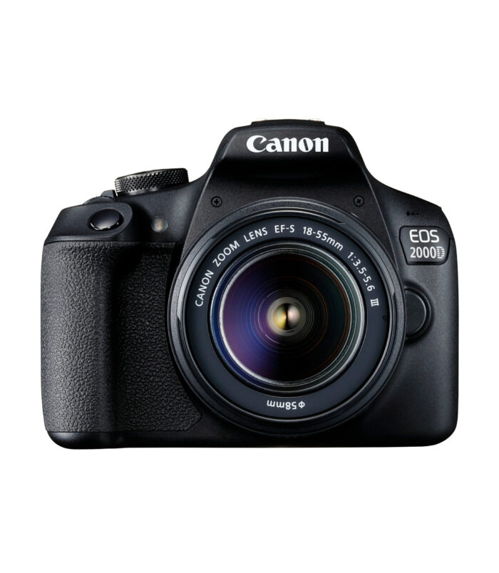 Canon EOS 2000D + EF-S 18-55mm f/3.5-5.6 III SLR camerakit 24,1 MP CMOS 6000 x 4000 Pixels Zwart