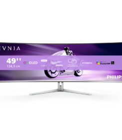 Philips Evnia 8000 49M2C8900/00 computer monitor 124,2 cm (48.9") 5120 x 1440 Pixels Dual QHD QD-OLED Wit