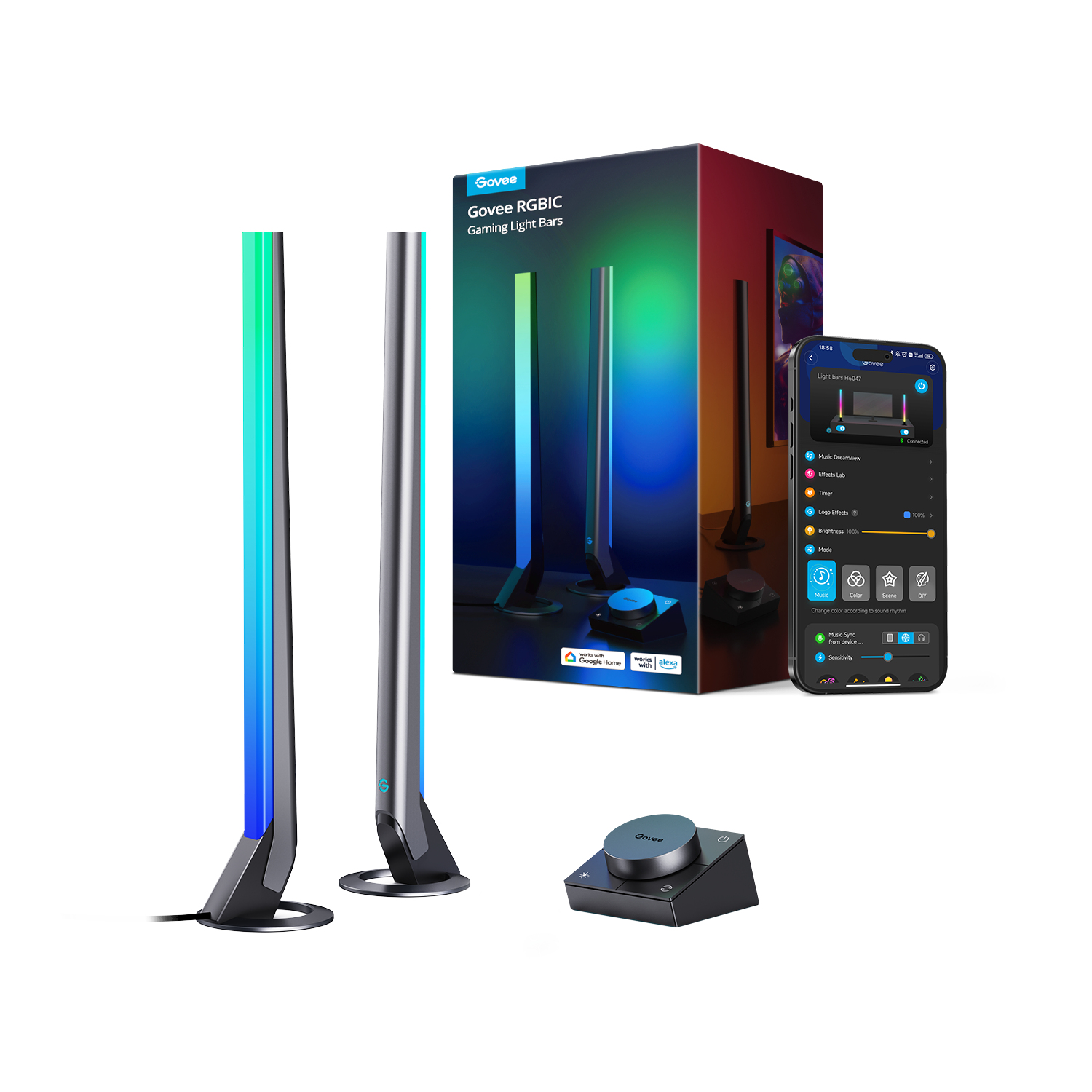 Govee H6047 intelligente verlichting Slimme verlichtingsset Wi-Fi/Bluetooth