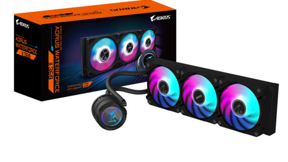 GIGABYTE AORUS WATERFORCE II 360 Processor Alles-in-één vloeistofkoeler 12 cm Zwart