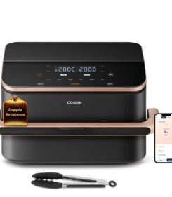 Cosori Dual Blaze Twinfry Chef Edition Dubbel 10 l Vrijstaand 2800 W Heteluchtfriteuse Donkergrijs, Roségoud
