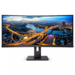 Philips B Line 345B1C/00 computer monitor 86,4 cm (34") 3440 x 1440 Pixels Quad HD LCD Zwart