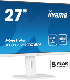 iiyama G-MASTER XUB2797QSN-W2 computer monitor 68,6 cm (27") 2560 x 1440 Pixels Quad HD LED Wit