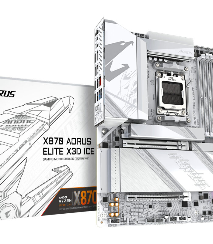GIGABYTE X870 AORUS ELITE X3D ICE AMD X870 Socket AM5 ATX