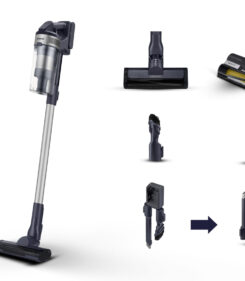 Samsung VS15A60AGR5 Steelstofzuiger Batterij/Accu Droog Zakloos 0,8 l 410 W Zwart, Zilver