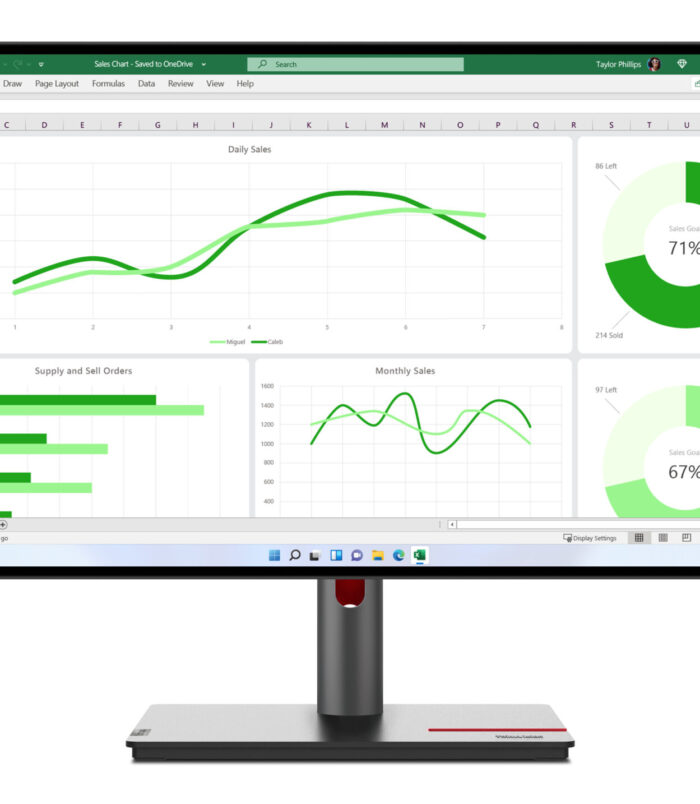 Lenovo ThinkVision P27q-30 computer monitor 68,6 cm (27") 2560 x 1440 Pixels Quad HD LED Zwart