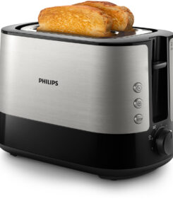 Philips Viva Collection HD2635/90 broodrooster 7 2 snede(n) Zwart, Titanium