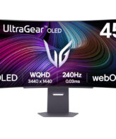 LG 45GX90SA-B computer monitor 114,3 cm (45") 3440 x 1440 Pixels Wide Quad HD OLED Zwart
