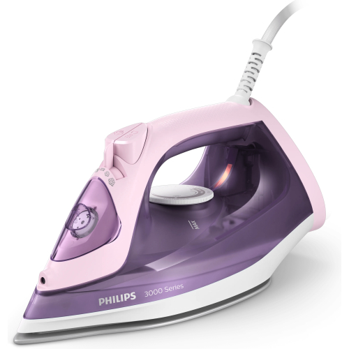 Philips 3000 series DST3020/30 strijkijzer Stoomstrijkijzer Keramische zoolplaat 2200 W Roze, Paars