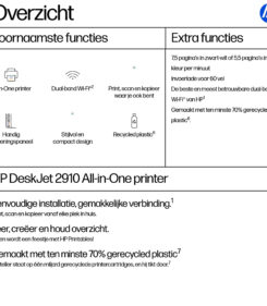 HP DeskJet 2910 Draadloos All-in-One Kleur Printer