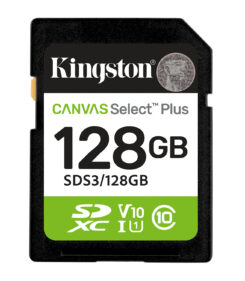 Kingston Technology 128GB SDXC Canvas Select Plus Gen3 150MB/s C10 UHS-I U1 V10