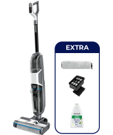 Bissell CrossWave HF3 Cordless Pro Verticale stofzuiger Batterij/Accu Droog en nat Zakloos 0 l 200 W Zwart, Zilver