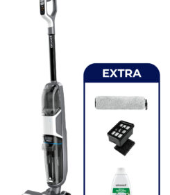 Bissell CrossWave HF3 Cordless Pro Verticale stofzuiger Batterij/Accu Droog en nat Zakloos 0 l 200 W Zwart, Zilver