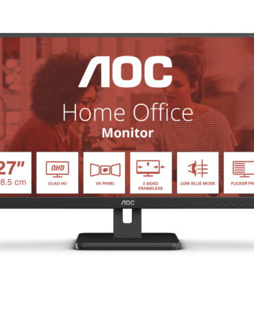 AOC E3 Q27E3UAM computer monitor 68,6 cm (27") 2560 x 1440 Pixels Quad HD Zwart