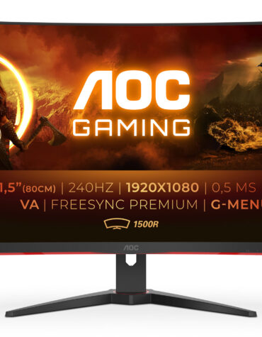 AOC G2 C32G2ZE/BK computer monitor 80 cm (31.5") 1920 x 1080 Pixels Full HD LED Zwart, Rood
