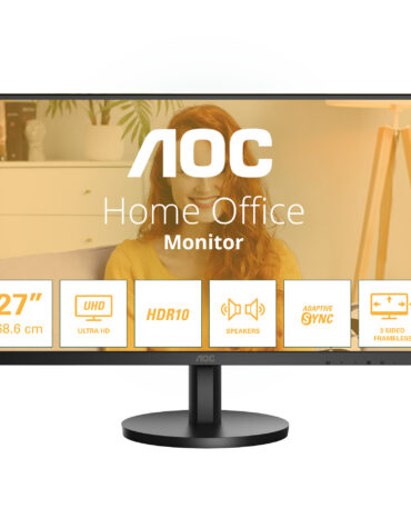 AOC B3 U27B3A computer monitor 68,6 cm (27") 3840 x 2160 Pixels 4K Ultra HD LCD Zwart