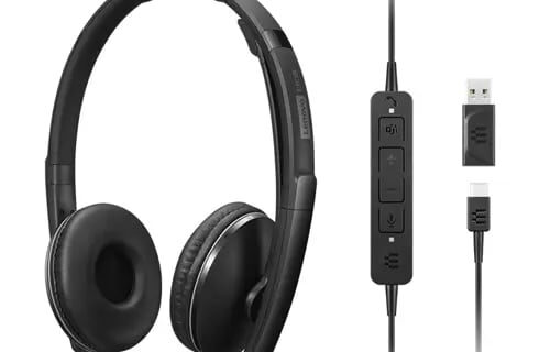 Lenovo 4XD1M45627 hoofdtelefoon/headset Bedraad Hoofdband USB Type-C Zwart