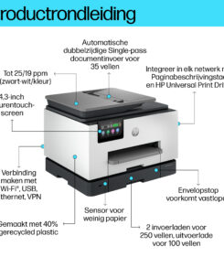 HP OfficeJet Pro 9130b Draadloos All-in-One Kleur Printer, Dubbelzijdig printen; Kopieerapparaat, Scanner
