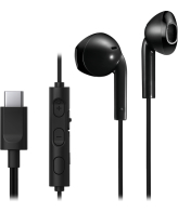JVC HA-FR17UC Hoofdtelefoons Bedraad In-ear Oproepen/muziek USB Type-C Zwart