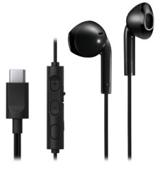 JVC HA-FR17UC Hoofdtelefoons Bedraad In-ear Oproepen/muziek USB Type-C Zwart