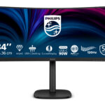 Philips 3000 series 34B2U3600C/00 computer monitor 86,4 cm (34") 3440 x 1440 Pixels Wide Quad HD LCD Zwart