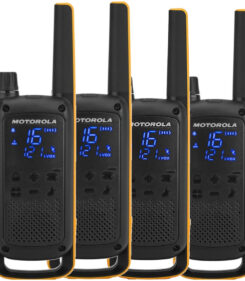 Motorola Talkabout T82 Extreme Quad Pack twee-weg radio 16 kanalen Zwart, Oranje