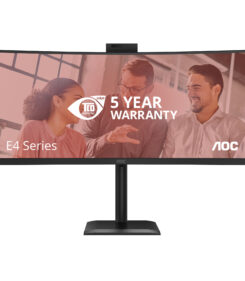 AOC E4 CU34E4CW computer monitor 86,4 cm (34") 3440 x 1440 Pixels UltraWide Quad HD LED Zwart