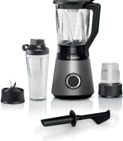 Bosch Serie 4 MMB6177S blender 1,5 l Blender voor op aanrecht 1200 W Zwart, Zilver