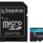 Kingston Technology 1TB microSDXC Canvas Go! Plus Gen4 200MB/s A2 U3 V30 kaart + adapter