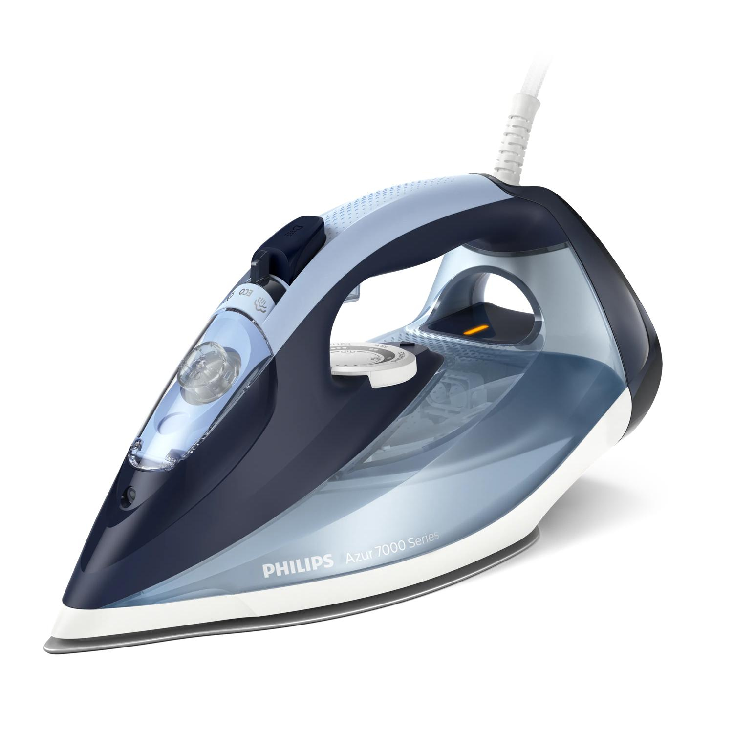 Philips 7000 series DST7020/20 HV-stoomstrijkijzer louros-/katoenblauw