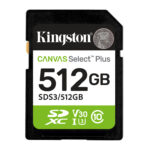 Kingston Technology 512GB SDXC Canvas Select Plus Gen3 150MB/s C10 UHS-I U3 V30