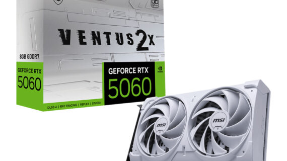 MSI GeForce RTX 5060 8G VENTUS 2X OC WHITE NVIDIA 8 GB GDDR7