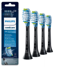 Philips C3 Premium Plaque Defence HX9044/33 4x Zwarte sonische opzetborstels