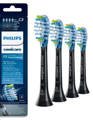 Philips C3 Premium Plaque Defence HX9044/33 4x Zwarte sonische opzetborstels