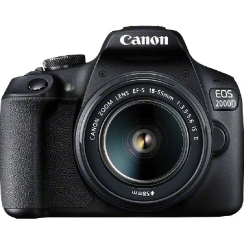 Canon EOS 2000D BK 18-55 IS II EU26 SLR camerakit 24,1 MP CMOS 6000 x 4000 Pixels Zwart