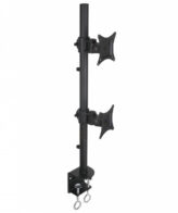 Techly ICA-LCD-350-D flat panel bureau steun 68,6 cm (27") Zwart