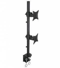 Techly ICA-LCD-350-D flat panel bureau steun 68,6 cm (27") Zwart