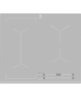 Electrolux EIV63440BS Zilver Ingebouwd Inductiekookplaat zones 4 zone(s)