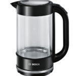 Bosch TWK70B03 waterkoker 1,7 l 2400 W Zwart, Transparant